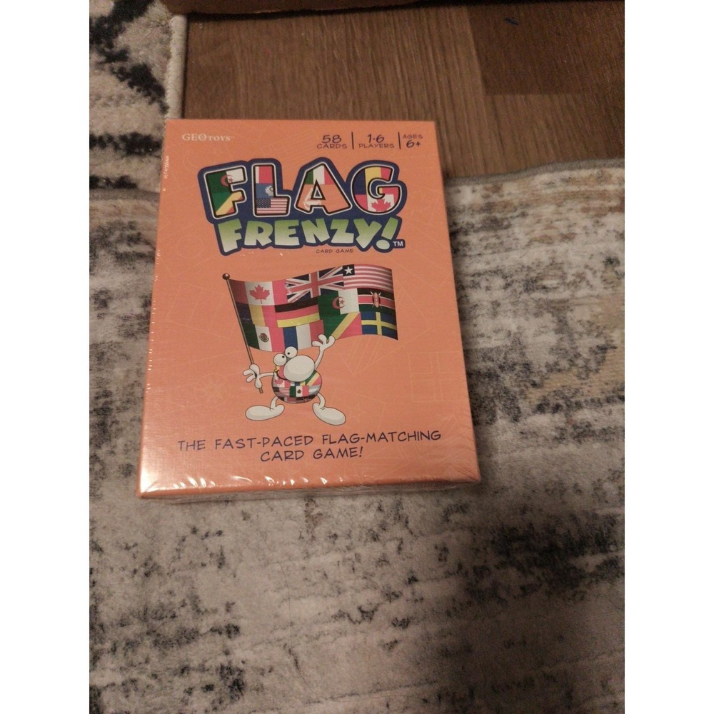 Geotoys Kids Flag Frenzy Card Game World Flags Flash Cards Educational Sealed